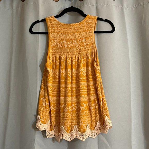 Junior Gold Boho Tank Top - Picture 2 of 3
